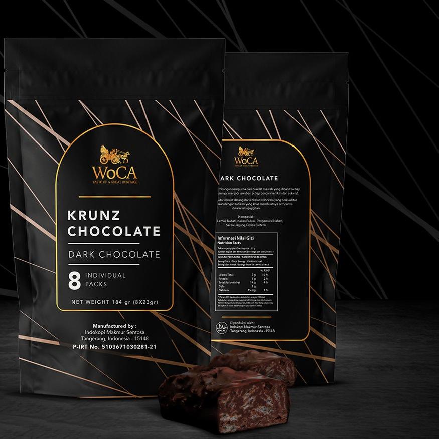 

Star 12.12 WoCA Krunz Chocolate Dark 8 individual packs - Pouch grosir