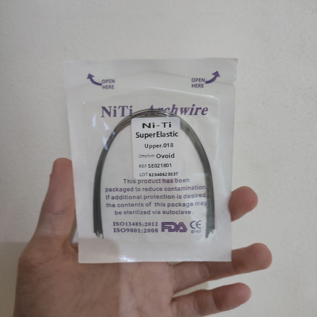 Wire Niti Nickel Titanium Upper diameter .018