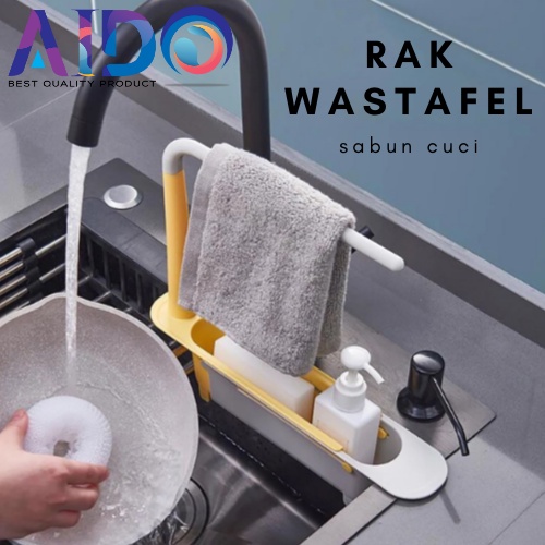 Rak Wastafel rak sabun cuci piring rak Dapur Tempat Penyimpanan Spon Kain Lap Sink Flexible / Rak Wastafel Serbaguna / Rak Gantung Wastafel Penyimpanan Spons Cuci Piring Sabun Rak Pengering Drain Rack 30059