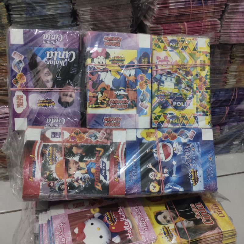 kertas kotak kado kadoan grosir 1 ball 500 pcs motif campur