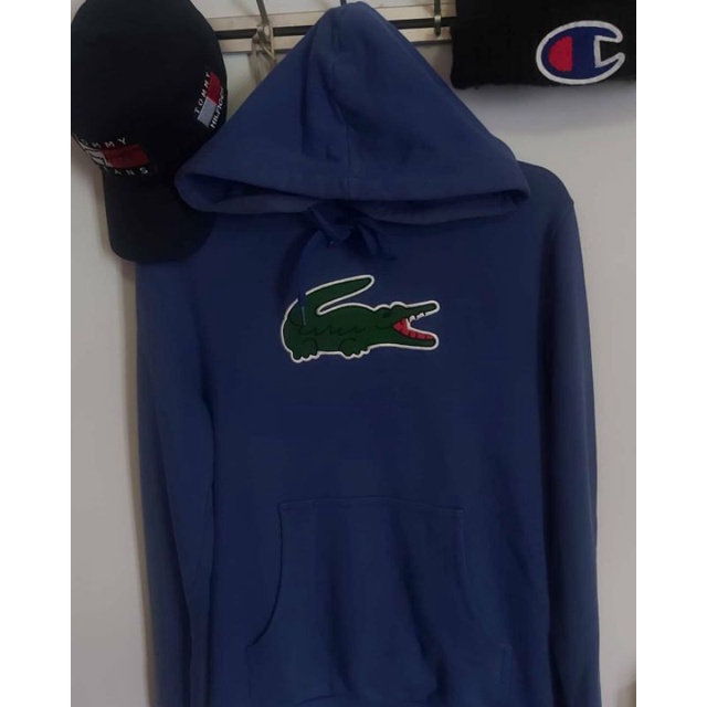 HOODIE DAN TOPI LACOSTE BIG LOGO ORIGINAL 100%