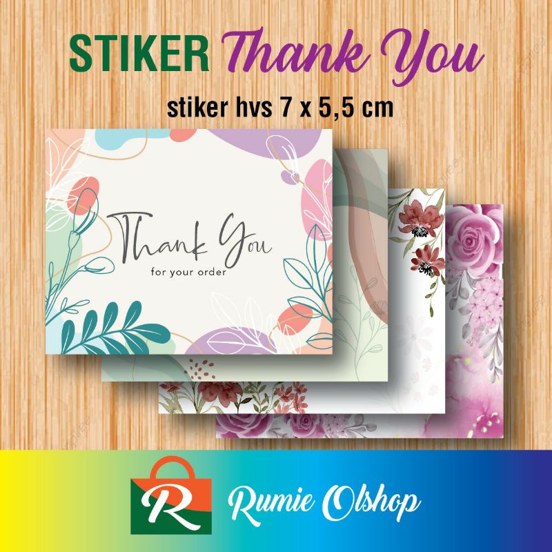 Jual stiker thank you/ stiker ucapan thank you kecil | Shopee Indonesia