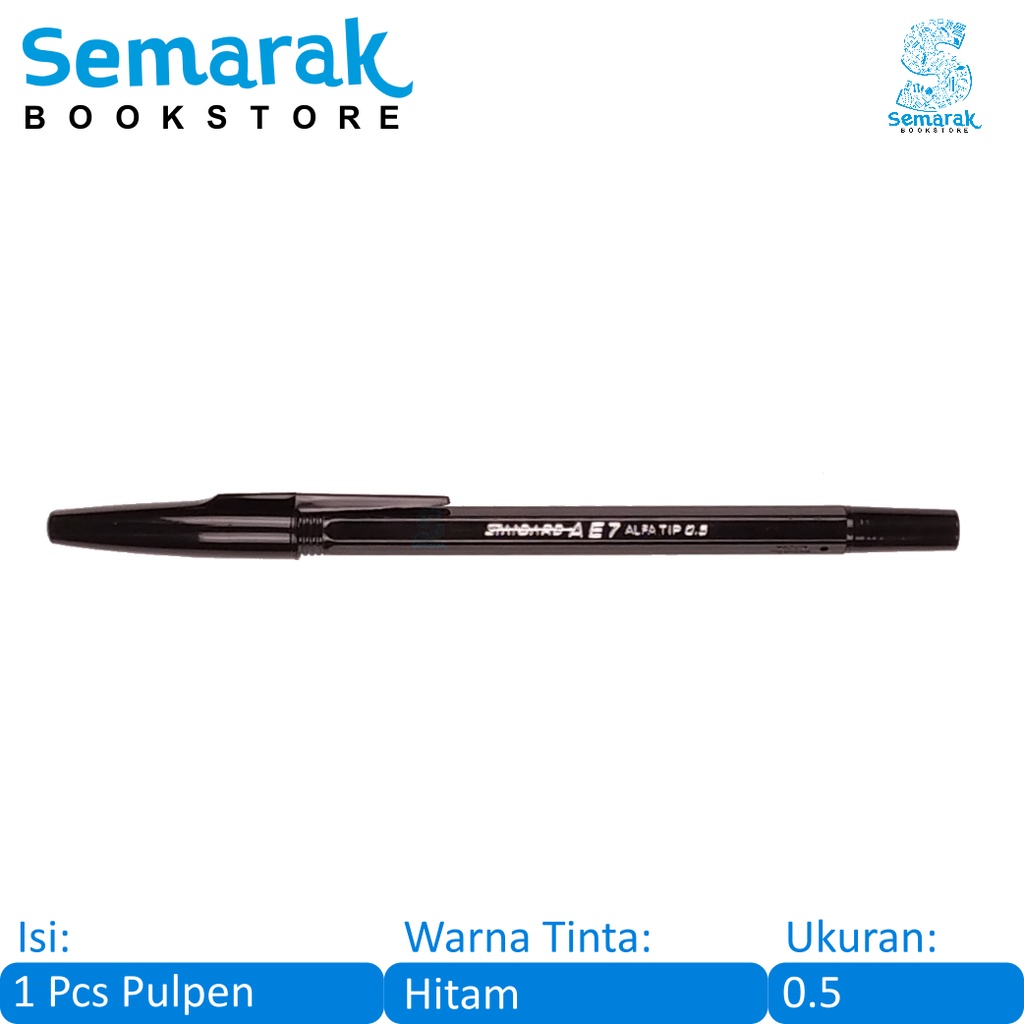 

Standard AE7 Pulpen Alfa Tip 0.5 - Hitam