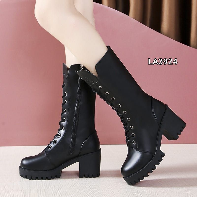 Boots winter leather fashion korea import LA3924