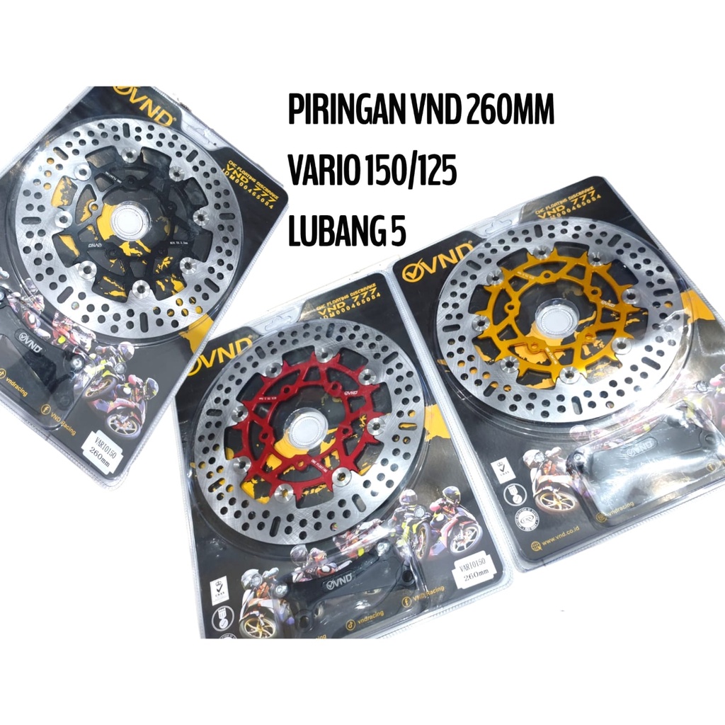 Disc piringan cakram VND Vario 125 Vario 150 Uk. 260mm