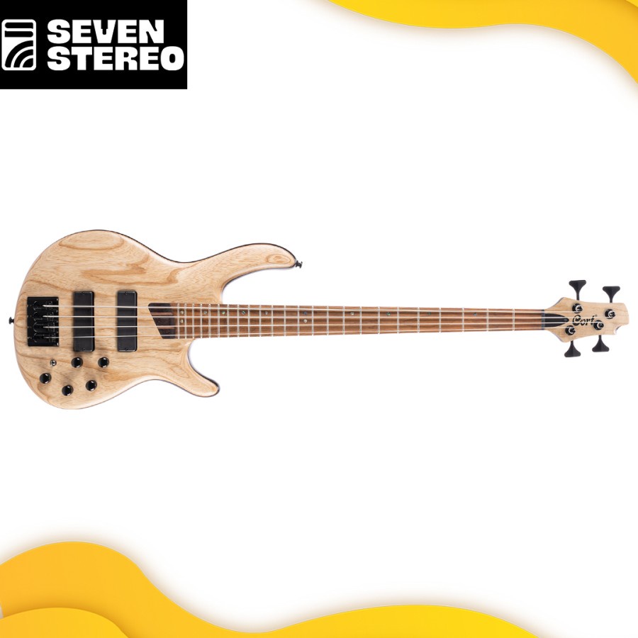 Cort B4 Element Artisan Series Electric Bass Open Pore Natural