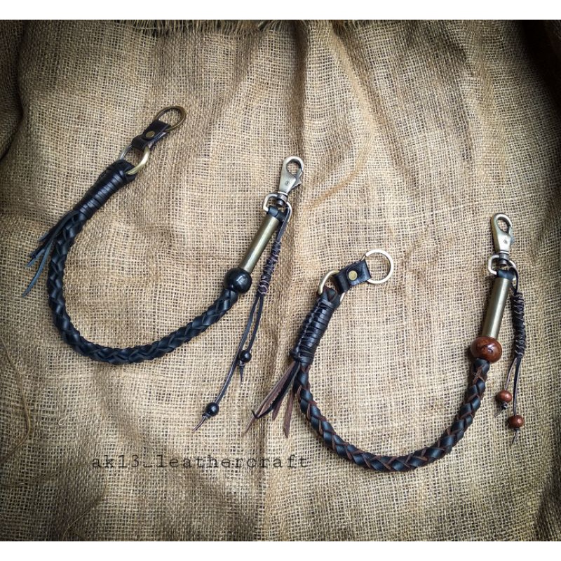 tali anyam dompet,rantai dompet kulit,tali dompet,handmade ak13_leathercraft.