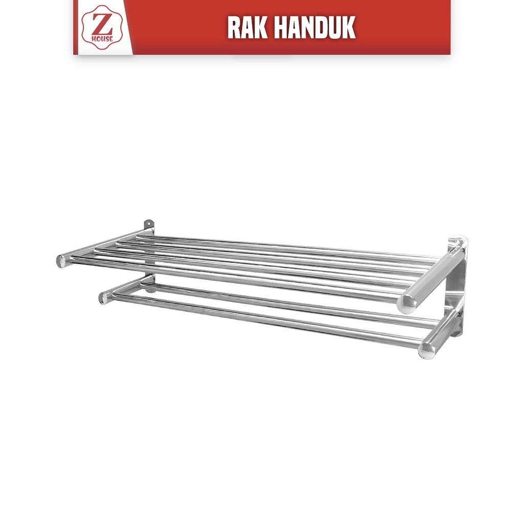 Gantungan Rak Handuk / Rak Handuk Stainless / Rak Dinding Kamar Mandi / Gantungan Handuk Dinding