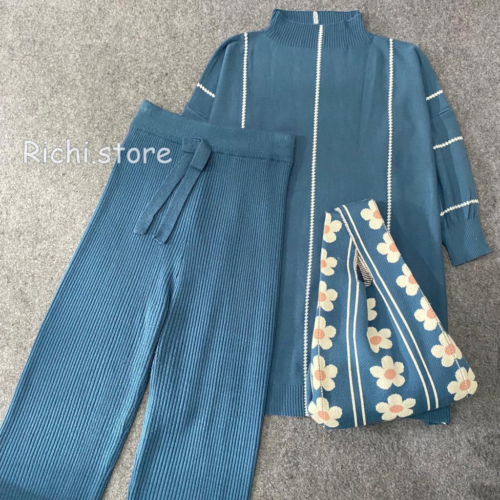 ONE SET KULOT AYUMI TUNIK RAJUT TERBARU