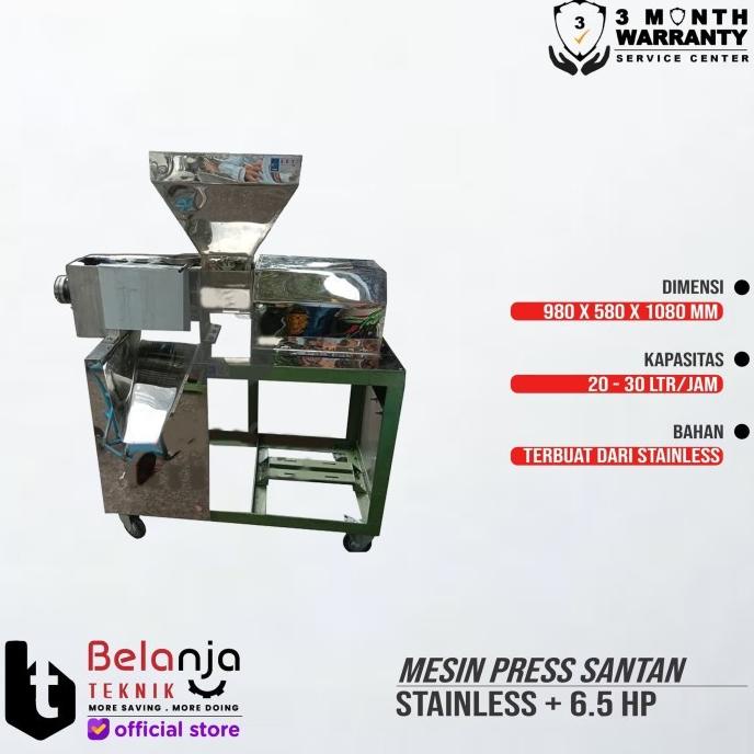 Mesin Peras Santan Kelapa Stainless Steel 33 Quad Dan Engine Honda Gx