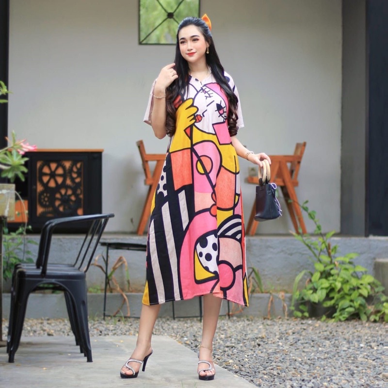 DASTER ANDIN ARAB EMBLEM SHOFIA JEJE || RAYON SUPER GRADE A ORI || MODEL RESLETING DEPAN BUSUI &amp; BUMIL LD 110