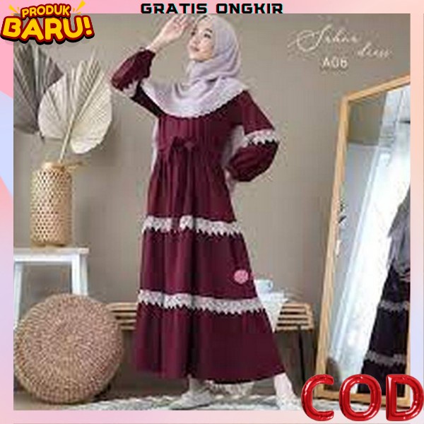 Bj Terbaru2023 Buju Terbaru 2023 Maxi Simple Korean Style Baju Gamis Kekinian Bsju Games Wanita Casu
