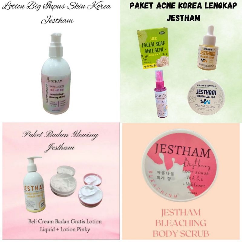 PAKET GLOWING JESTHAM CREAM GLOW DT MAX KOREA jestham BPOM ORIGINAL