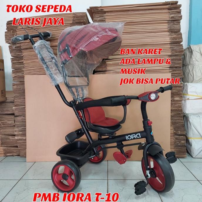 Sepeda Anak Roda Tiga Pmb Iora T-10, Sepeda Roda Tiga Anak Iora T10 #Original