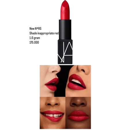 nars lipstik inappropriate red