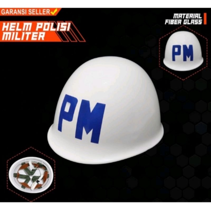 promo !! Helm putih PM | Polisi militer