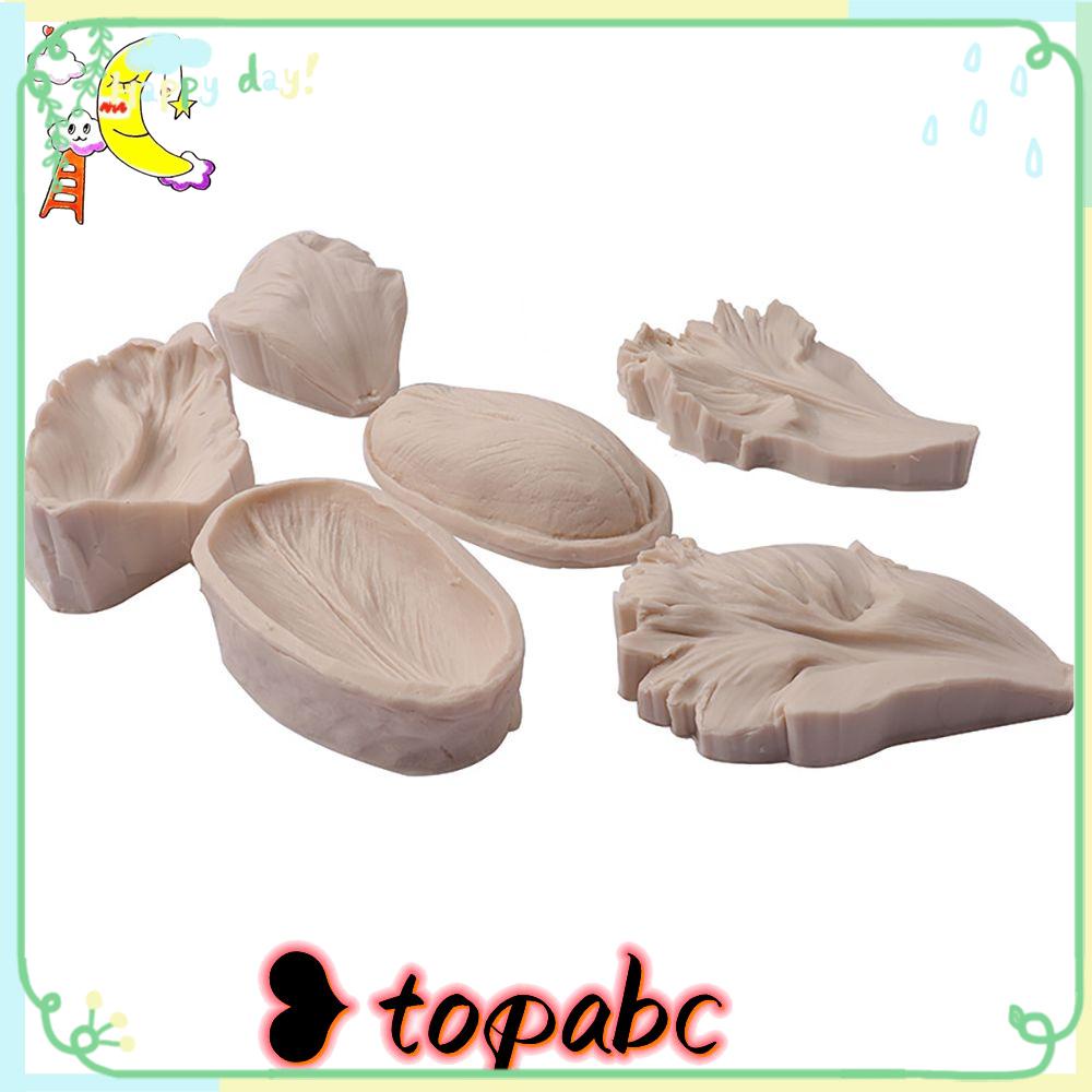 Top 6pcs Cetakan Silikon Tulip Daun Bunga Hadiah Dekorasi Kue Fondant Mold