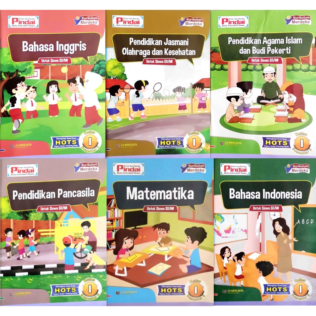 

LKS Pindai Kurikulum Merdeka untuk Kelas 1 SD/MI Semester-2 (COVER TERBARU 2022/2023)