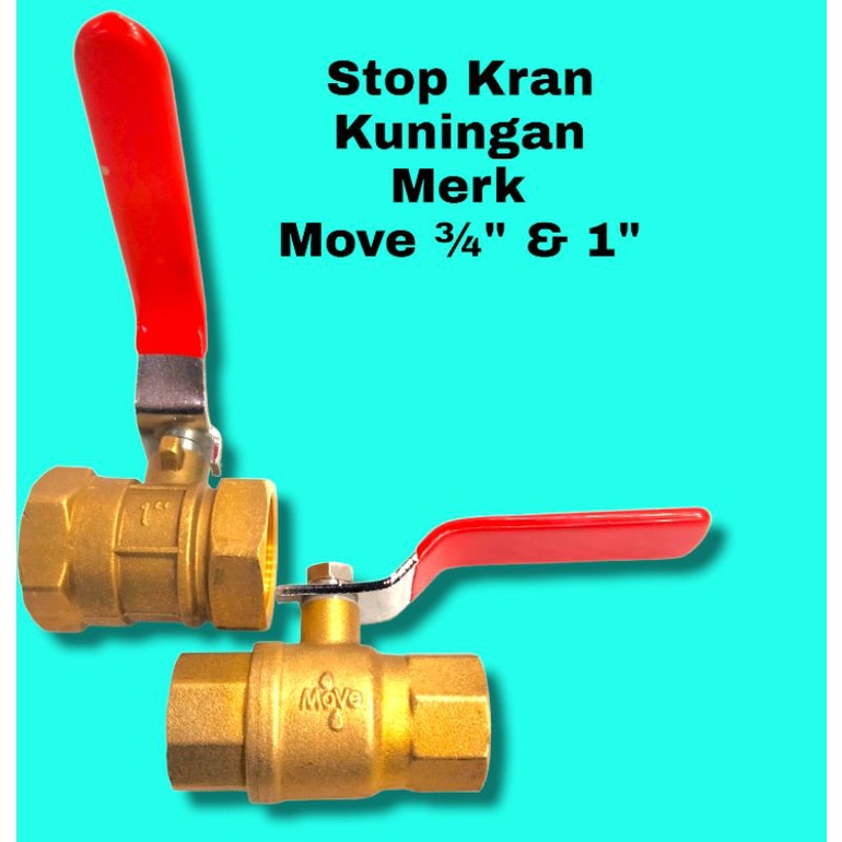 Stop Kran Kuningan ½" ¾" & 1" / Stop kran Besi / Stop Kran