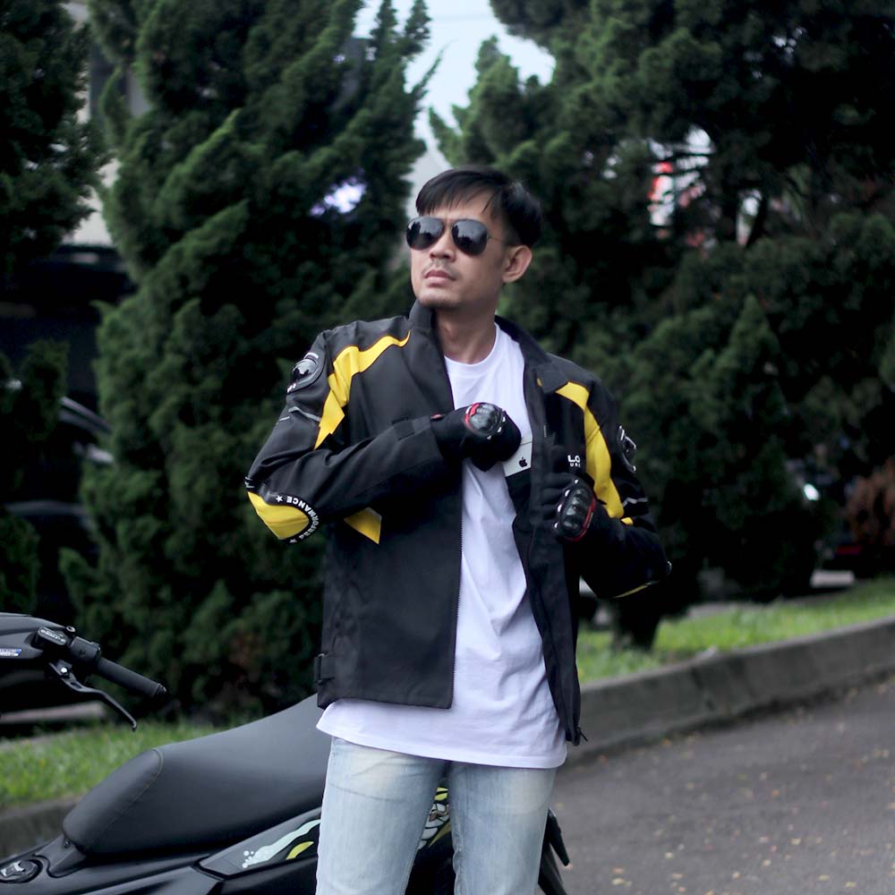 Jaket Motor Pria Inficlo | Jaket Motor Harian Anti Angin &amp; Anti Air Touring | Street Jacket