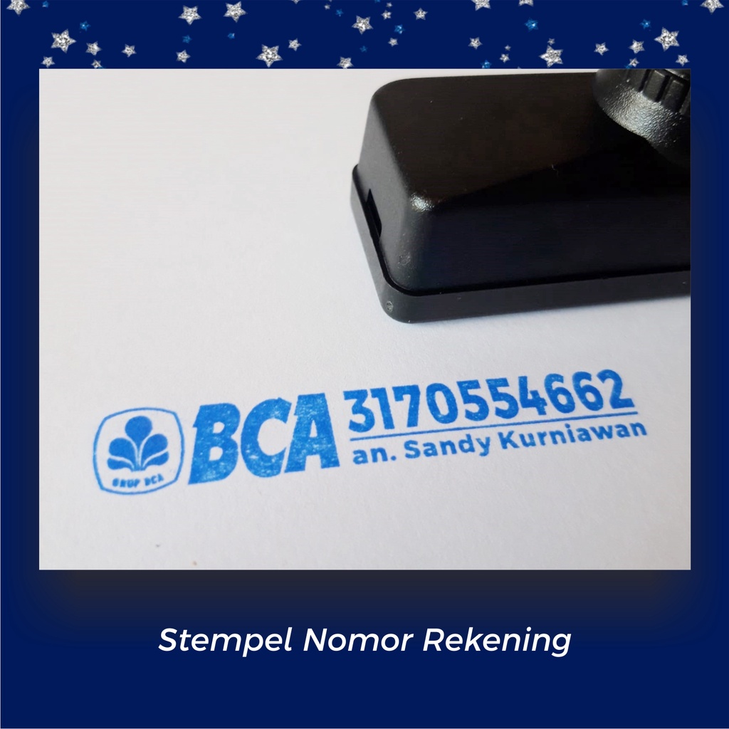 Stempel Nomor Rekening