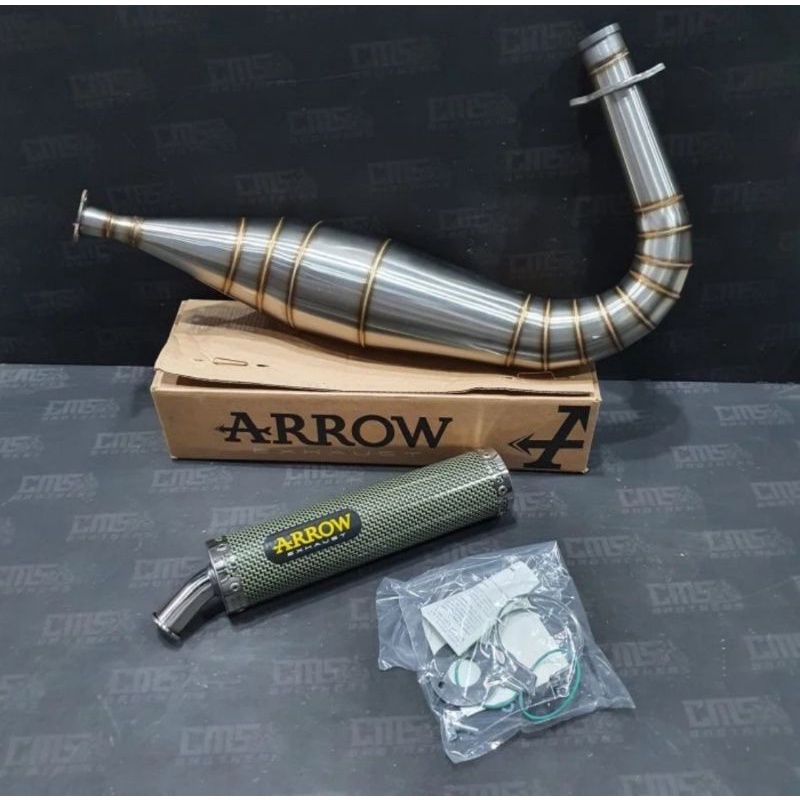 Knalpot MotorMerk Arrow
Bahan Stainles
For Yamaha RX King
Full System