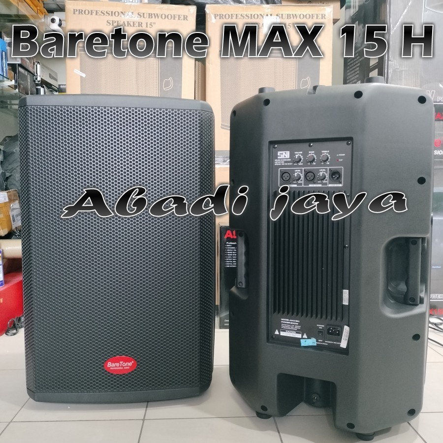 Profesional Speaker Aktif Baretone Max 15h 800watt x2 baretone 15inch max15h max15 h