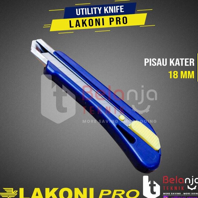 

LAKONI PRO Pisau Cutter 18mm Utility Knife 18 mm Snap-Off Knife ORI belanjate77