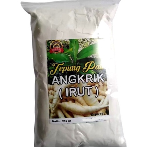 

Pati irut kemasan 250 gram pati garut tepung angkrik garut kaerut arowroot