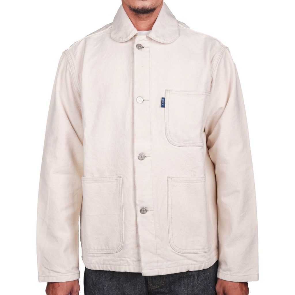 Mihane Jeans - Jaket Pria Denim Selvedge - North Pole 15oz Prewashed - Field Jacket