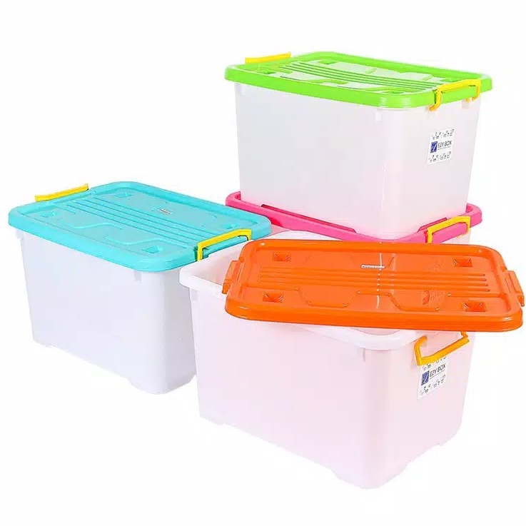 Container Box BESAR Jumbo 150 Liter [2 JAM SAMPAI] Type EZY 150L Multifungsi - Warna Random PENGIRIMAN Khusus Instan