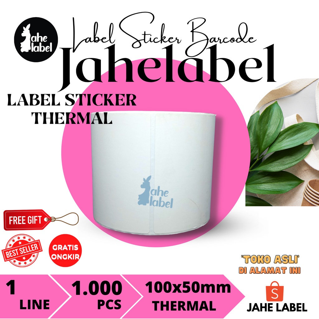 

HJK Label Stiker Barcode 100x50 mm Direct Thermal 1000 PCS