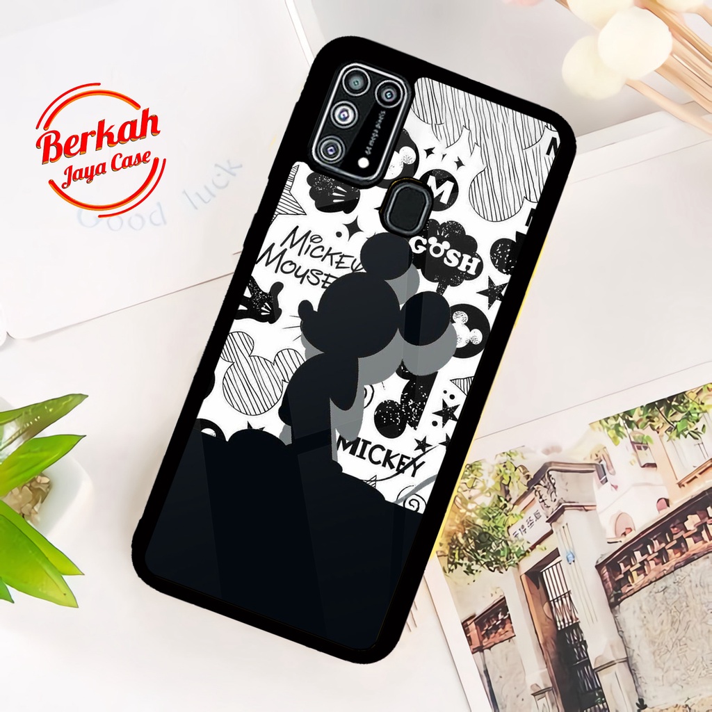 Case SAMSUNG M31 - Casing Hp SAMSUNG M31 - [ MIKIBLACK  ] - Case Hp - Casing Hp - Softcase SAMSUNG M31 - Softcase Glass Kaca - Silikon Hp - Kesing Hp - Kondom Hp - Softcase Macaron - Cassing Hp - Case Terbaru - Bisa COD