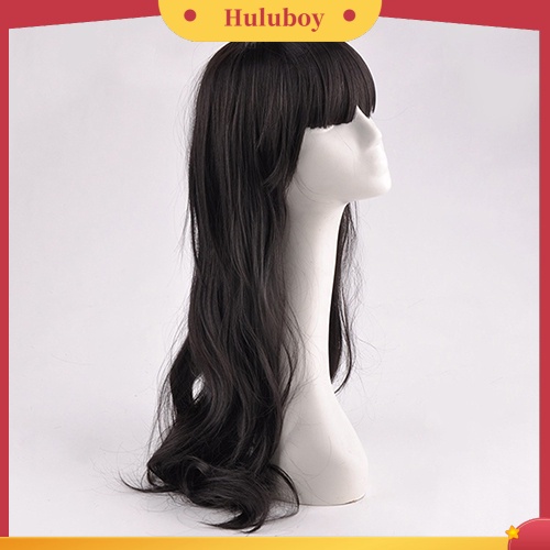 Wig Rambut Wanita Model Panjang Keriting Gelombang Untuk Pesta Cosplay