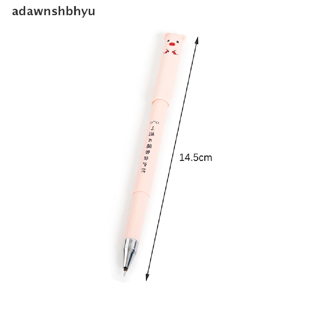 Adawnshbhyu 4pcs Kartun Hewan Dihapus pen 0.35mm Batang Isi Ulang Panda Lucu Bolpoin ID