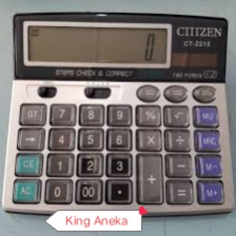 

Kaltulator Citizen 12 Digit Ukuran Jombo Ct 2215 New Buat Dagang