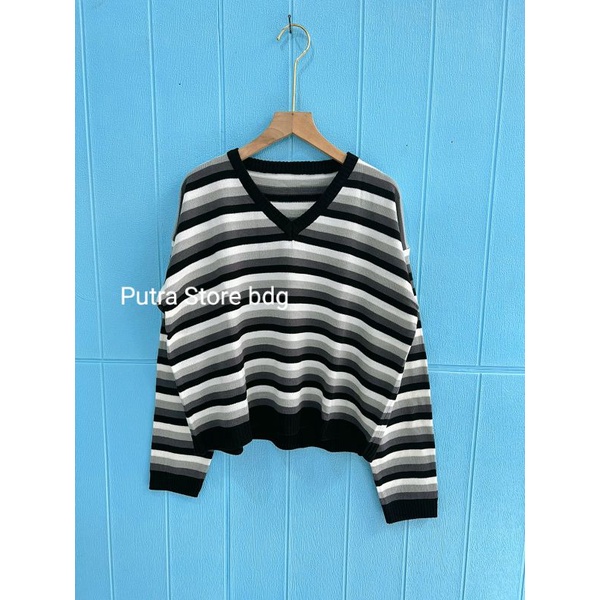 NANA SWEATER CROP V LOLYPOP PREMIUM