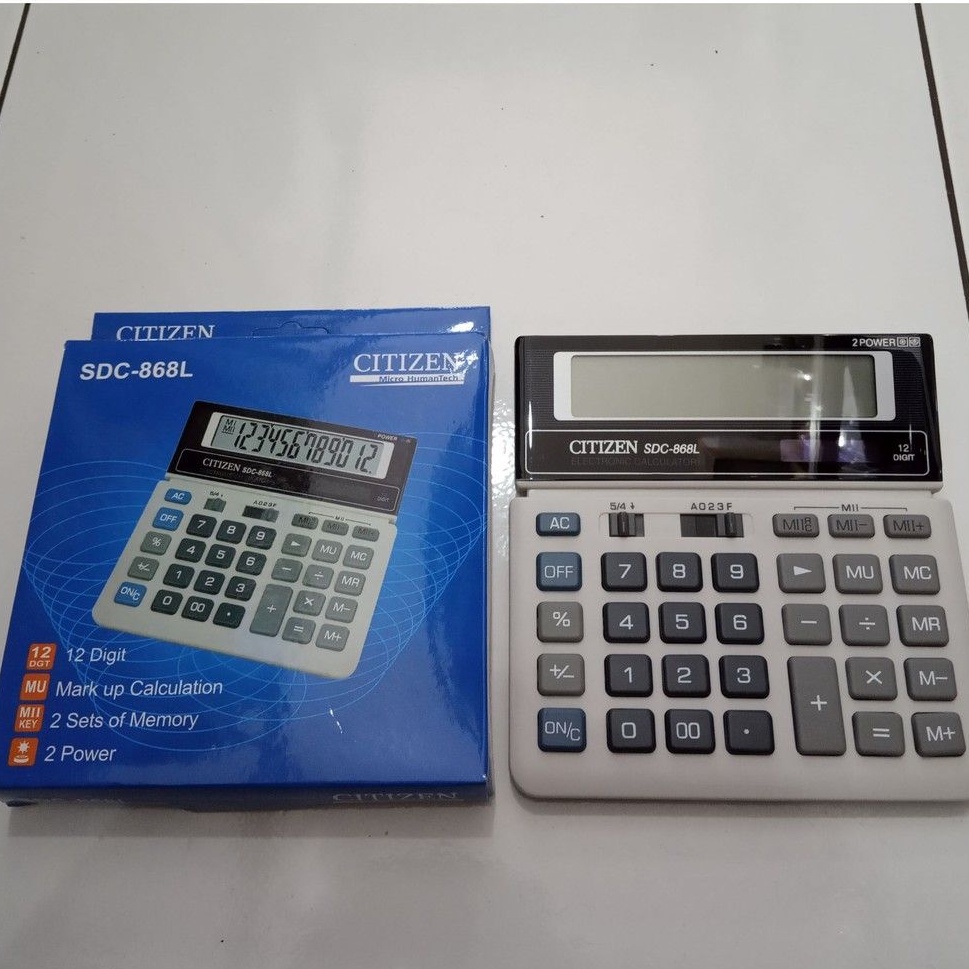 KALKULATOR CITIZEN SDC-868L calculator 12 digit cocok untuk dagang toko