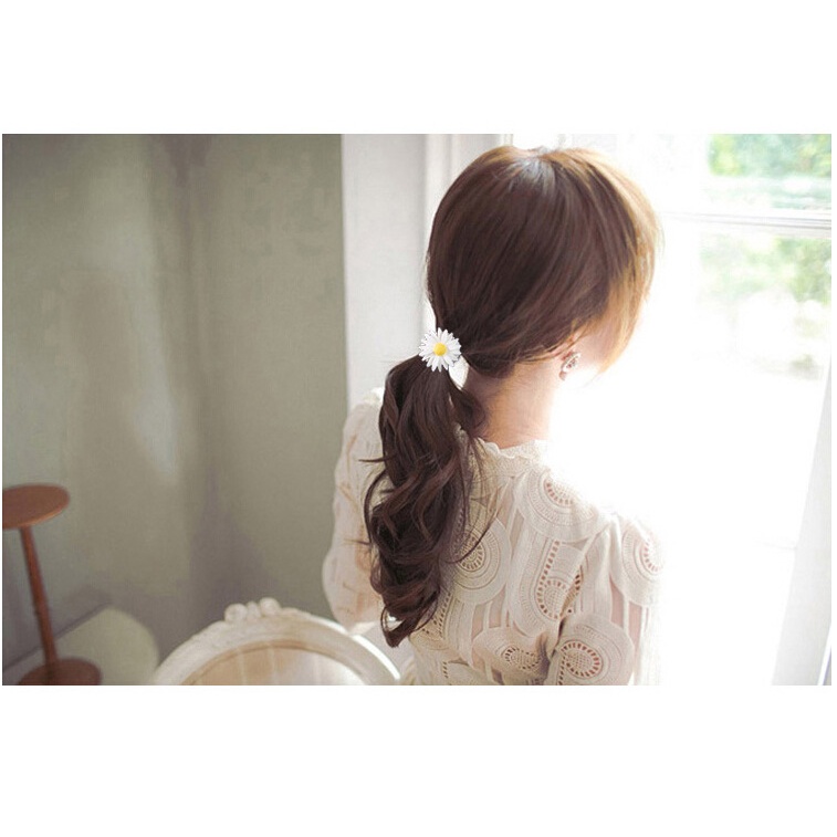 AC080 Aksesoris Bunga Daisy Kalung, Karet, Ikat Rambut Korea Imut Anak-anak