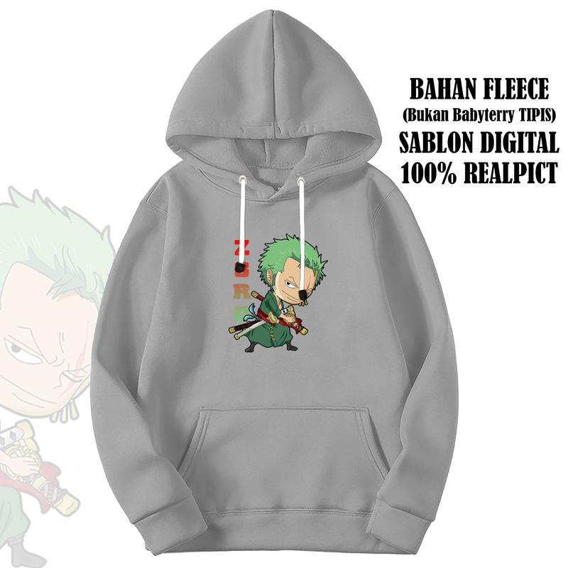 HOODIE ANAK SWEATER ONE PIECE ZORO UNTUK ANAK 2-10 TAHUN BISA COD KE249