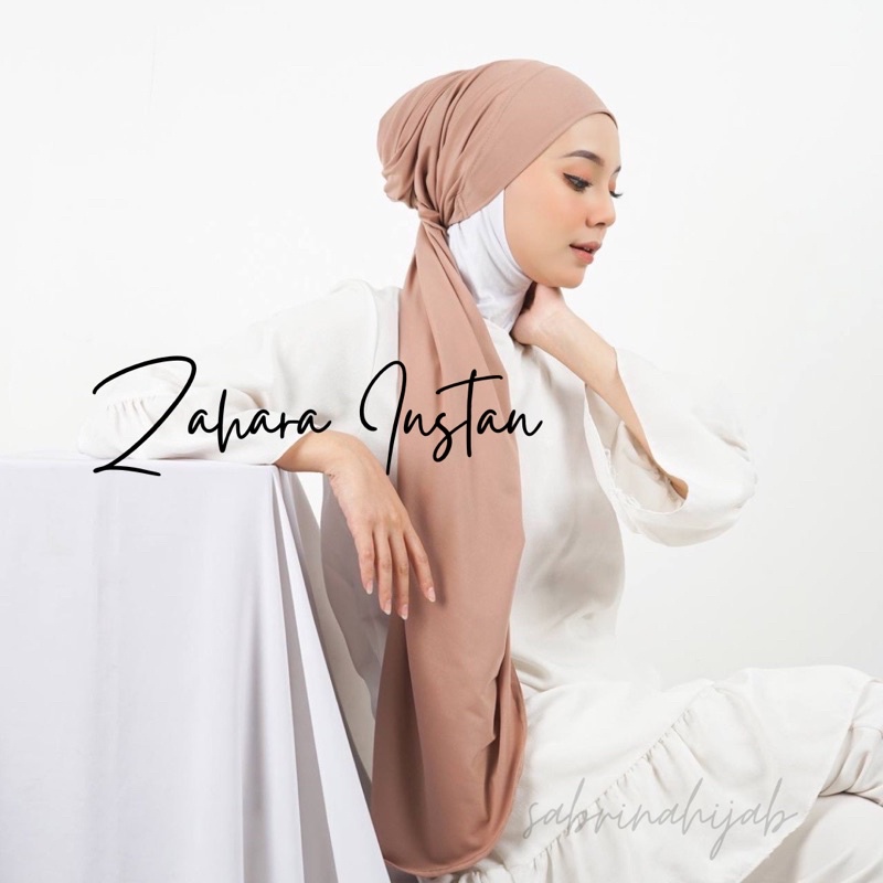 Pashmina ZAHARA Instan/ pashmina JERSEY instan / jilbab pashmina adem