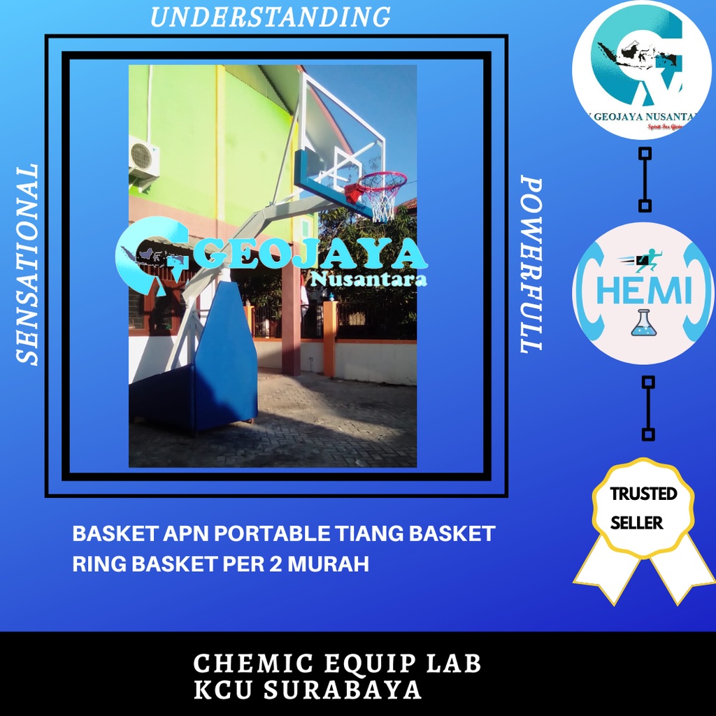 BASKET APN PORTABLE TIANG BASKET RING BASKET PER 2 MURAH