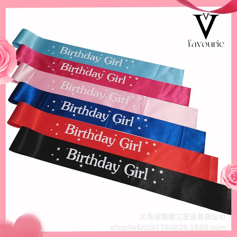 CODSelempang Sash Birthday Girl Selempang Ulang Tahun Birthday Sash Birthday Queen Princess-FA