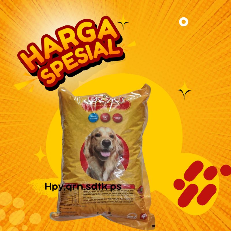 BOLT DOG beef segitiga 1kg Repack Makanan Anjing BOLT makanan anjing