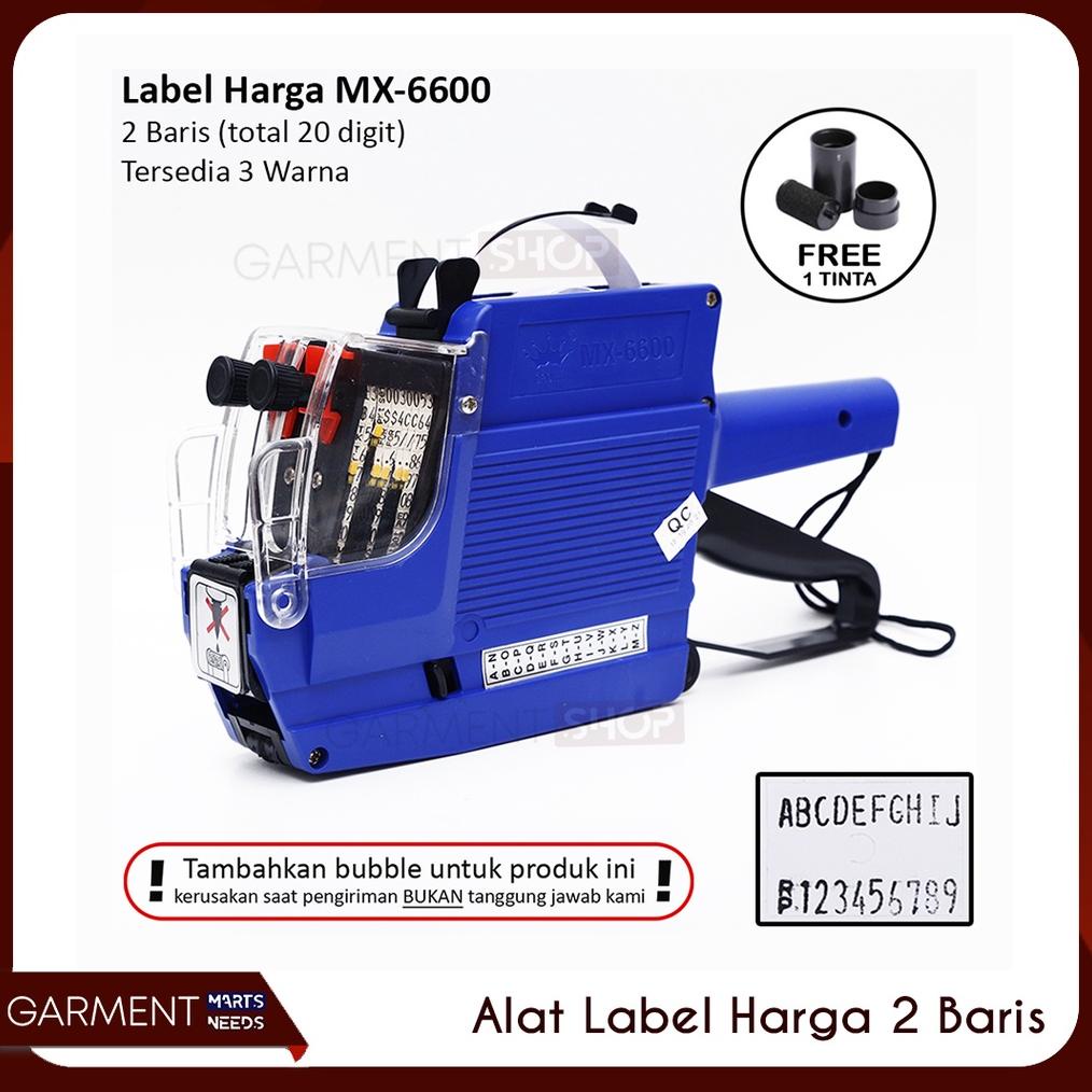 

ALAT LABEL HARGA 2 BARIS 10 DIGIT CETAK STIKER EXPIRED HURUF ANGKA MX 6600 LABELLER TOOL TERLARISS...,,,,,
