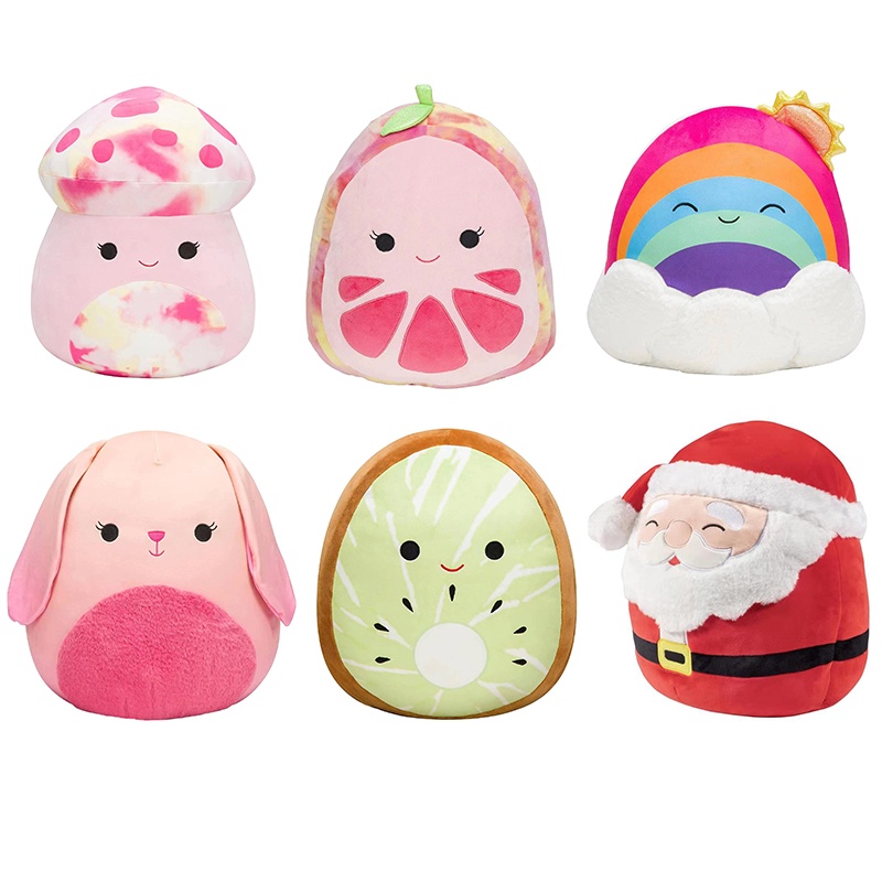 Jual Squishmallows Plush Doll Jamur Santa Claus Bantal Boneka Mewah ...