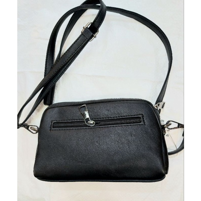 TAS FASHION HITAM/SLINGBAG FASHION ALL BLACK IMPORT