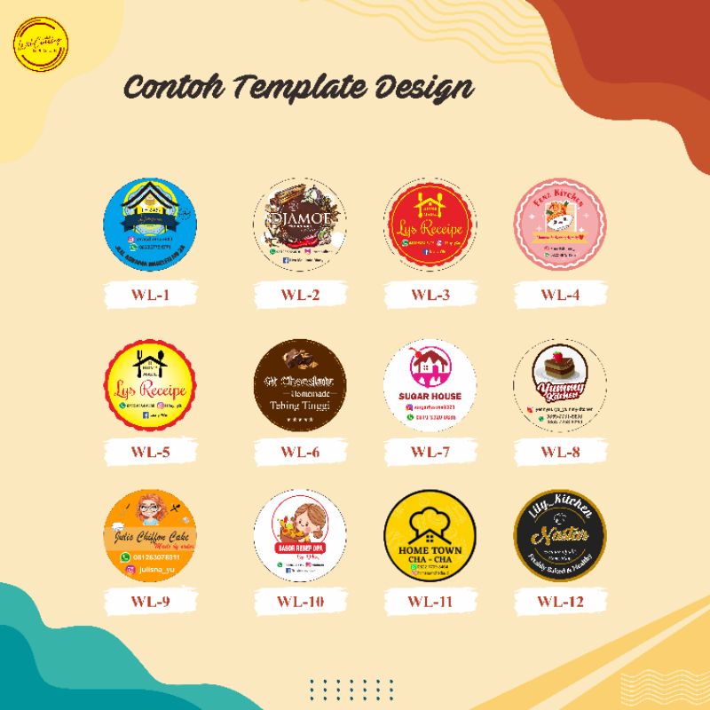 

Cetak/Print Stiker Label Kemasan Ukuran A3 + Cutting