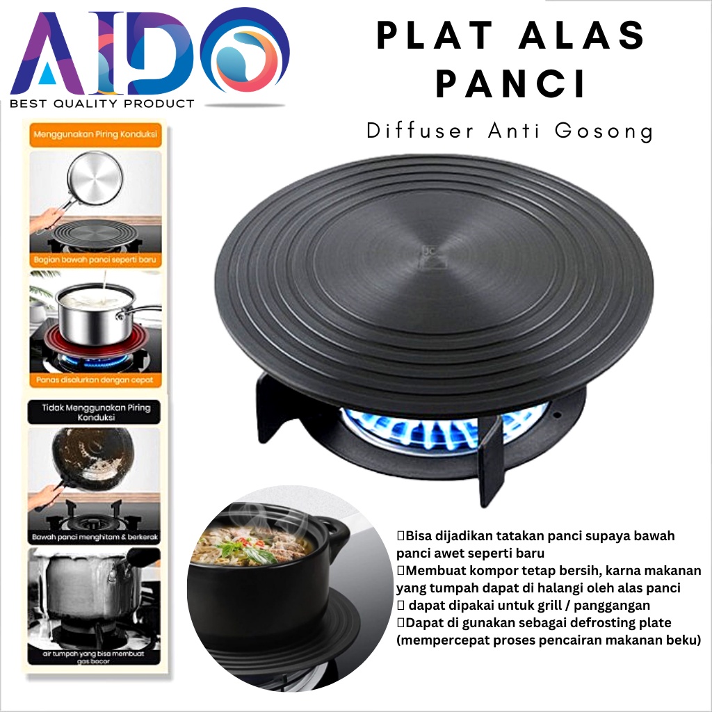 Plat Diffuser Konduksi Panas Untuk Kompor Gas Tatakan 24CM - Plat Penghantar Panas 24cm 4924