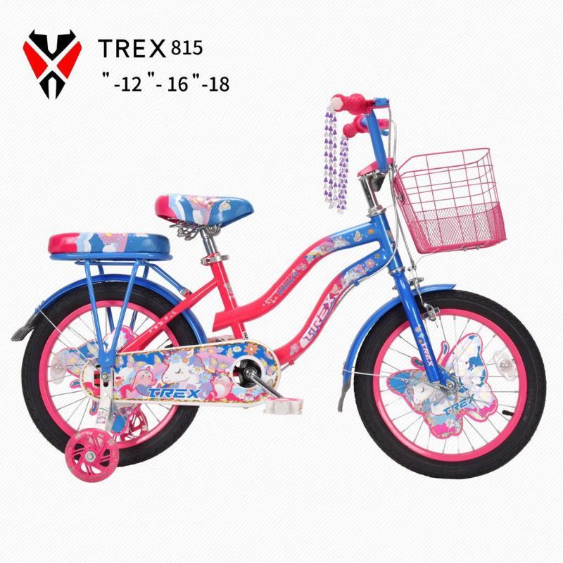 SEPEDA ANAK PEREMPUAN MINI 16 INCH TREX UNICORN KUDA PONI BERKUALITAS MATERIAL BESI TEBAL